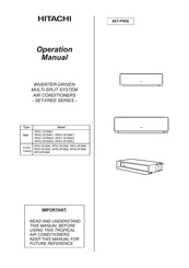 Hitachi RPI10FSNK Operation Manual
