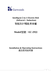 Garwoods EC-2922 Installation & Operating Instructions Manual