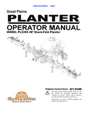 GREAT PLAINS PL5205 Operator's Manual
