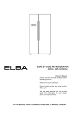 Elba ESR-K6260D(SV) Owner's Manual