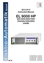 Elektro-Automatik EL 9750-25 HP Instruction Manual