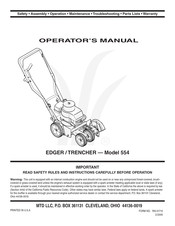 Mtd 554 Operator's Manual