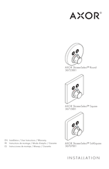 Axor ShowerSelect Round 36723 1 Series Installation/User Instructions/Warranty