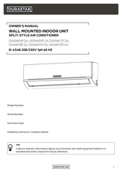 DURASTAR DRAW18F2A Owner's Manual