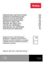 Amica BK3265.4Ui(E) Operating Instructions Manual