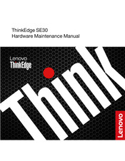 Lenovo ThinkEdge SE30 Hardware Maintenance Manual