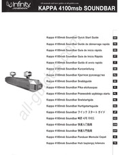 Harman Infinity KAPPA 4100msb Quick Start Manual