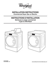 Whirlpool CGD9150GW0 Installation Instructions Manual