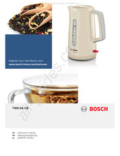 Bosch TWK 3A GB Series Instruction Manual