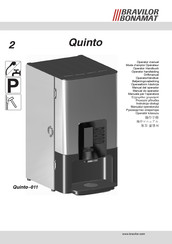 BRAVILOR BONAMAT Quinto-011 Operator's Manual
