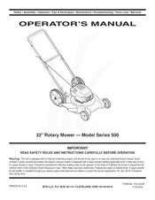 MTD 11A-508N731 Operator's Manual