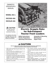 Worksaver ESCGSS-48A Owner's/Operator's Manual