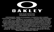 Oakley SNOW HELMET Instructions Manual