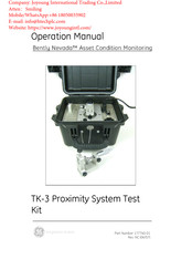 GE Bently NevadaTK-3e Operation Manual