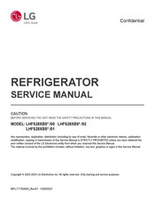 LG PrintProof LRFS28XBS Service Manual