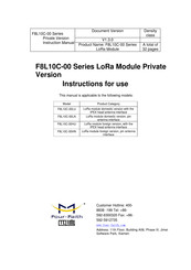 Four-Faith F8L10C-00LN Instructions For Use Manual