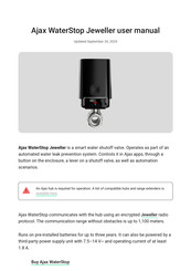 AJAX WaterStop Jeweller User Manual