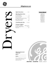 GE EGD6500 Manual