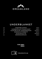 Dreamland Q9803 Instructions For Use Manual