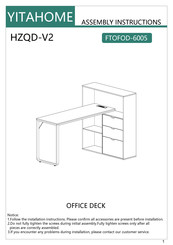 YitaHome HZQD-V2 Assembly Instructions Manual