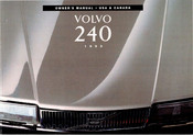 Volvo 240 1993 Owner's Manual