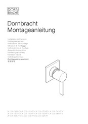 Dornbracht 52 000 009 Series Installation Instructions Manual
