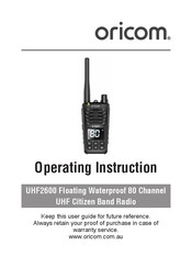 Oricom UHF2600-1 Operating	 Instruction