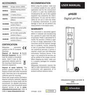Milwaukee pH600 User Manual