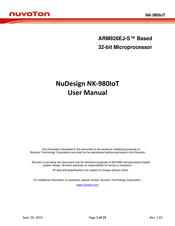 Nuvoton NuDesign NK-980IoT User Manual