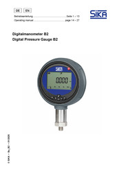 Sika B2 Operating Instructions Manual