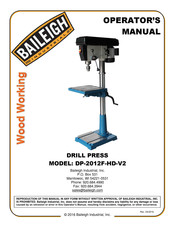 Baileigh Industrial DP-2012F-HD-V2 Operator's Manual