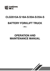 LiuGong CLG2020A-S Operation And Maintenance Manual