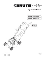 Briggs & Stratton BRUTE BTPD22625 Operator's Manual