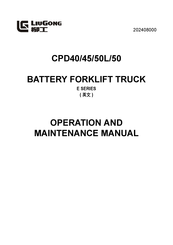 LiuGong CPD50 Operation And Maintenance Manual