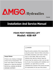 Amgo Hydraulics 408-HP Installation And Service Manual
