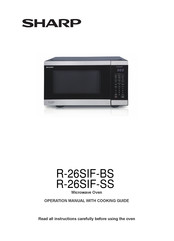 Sharp R-26SIF-BS Operation Manual And Cooking Manual