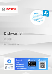 Bosch SMS6HMW28Q Information For Use