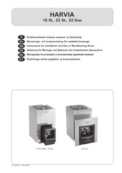 Harvia 22 SL Instructions For Installation And Use Manual