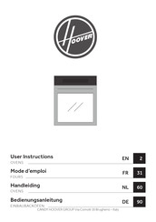 Hoover HOC3807XWIFI User Instructions
