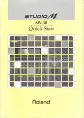 Roland Studio M MV-30 Quick Start Manual