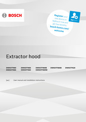 Bosch DWK67FN60B User Manual And Installation Instructions