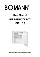 BOMANN KB 189 User Manual