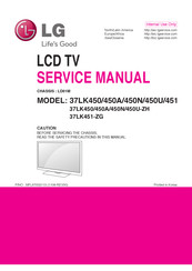 LG 37LK450A-ZH Service Manual