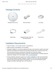 Ubiquiti NanoBeam 5AC Gen 2 Quick Start Manual