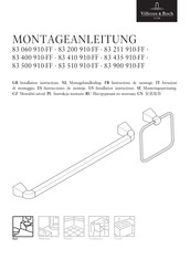 Villeroy & Boch 83 435 910 Series Installation Instructions Manual