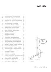 Hans Grohe AXOR Showerpipe 800 mm 27984 0 Series Instructions For Use/Assembly Instructions