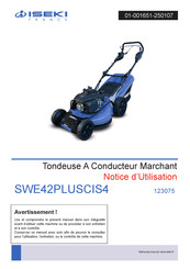 Iseki SWE42PLUSCIS4 Operating Instructions Manual