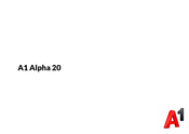 A1 Alpha 20 User Manual