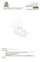 LF PROJECT SOURCE 67703W-6304 Installation Instructions Manual