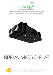 UTEK BREVA MICRO FLAT Manual For Installation, Use And Maintenance